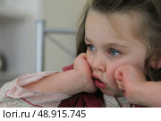 Little girl with glassy eyes. Стоковое фото, агентство Ingram Publishing / Фотобанк Лори