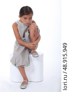 portrait of little girl with injury. Стоковое фото, агентство Ingram Publishing / Фотобанк Лори