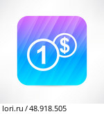 One dollar icon. Стоковая иллюстрация, агентство Ingram Publishing / Фотобанк Лори