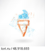 Freeze ice-cream grunge icon. Стоковая иллюстрация, агентство Ingram Publishing / Фотобанк Лори