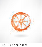 Wheel grunge icon. Стоковая иллюстрация, агентство Ingram Publishing / Фотобанк Лори