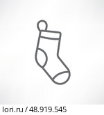 White Christmas stocking. Стоковая иллюстрация, агентство Ingram Publishing / Фотобанк Лори