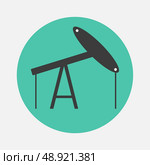 oil derrick icon. Стоковая иллюстрация, агентство Ingram Publishing / Фотобанк Лори