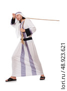 Arab man in tug of war concept. Стоковое фото, агентство Ingram Publishing / Фотобанк Лори