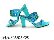 Female shoes on white background. Стоковое фото, агентство Ingram Publishing / Фотобанк Лори