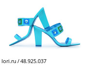 Female shoes on white background. Стоковое фото, агентство Ingram Publishing / Фотобанк Лори