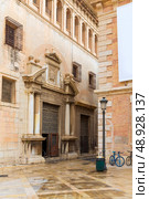 Valencia Patriarca museum in Calle Nau Nave street in Spain. Стоковое фото, агентство Ingram Publishing / Фотобанк Лори