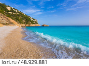 Javea Playa Ambolo beach Xabia in Mediterranean Alicante Spain. Стоковое фото, агентство Ingram Publishing / Фотобанк Лори