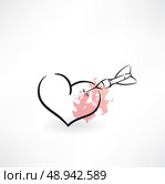 darts heart grunge icon. Стоковая иллюстрация, агентство Ingram Publishing / Фотобанк Лори