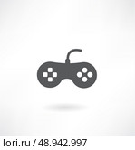 Gaming Joystick Icon Isolated on White Background. Стоковая иллюстрация, агентство Ingram Publishing / Фотобанк Лори