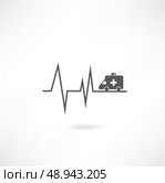 cardiogram with car icon. Стоковая иллюстрация, агентство Ingram Publishing / Фотобанк Лори