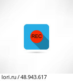 rec icon. Стоковая иллюстрация, агентство Ingram Publishing / Фотобанк Лори