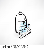 soapy sponge with soapy liquid icon. Стоковая иллюстрация, агентство Ingram Publishing / Фотобанк Лори