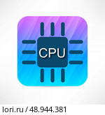 CPU icon. Стоковая иллюстрация, агентство Ingram Publishing / Фотобанк Лори