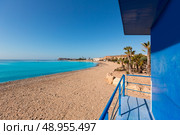 Mazarron beach in Murcia Spain at Mediterranean sea. Стоковое фото, агентство Ingram Publishing / Фотобанк Лори