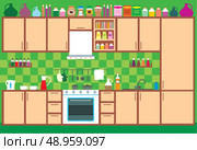 Kitchen furniture. Interior. Стоковая иллюстрация, агентство Ingram Publishing / Фотобанк Лори