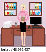 Businesswoman in office. Стоковая иллюстрация, агентство Ingram Publishing / Фотобанк Лори