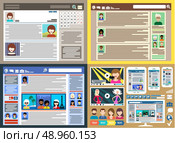 The concept of social networks, blogs and online communication. Стоковая иллюстрация, агентство Ingram Publishing / Фотобанк Лори