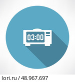 electronic clock icon. Flat modern style vector illustration . Стоковая иллюстрация, агентство Ingram Publishing / Фотобанк Лори