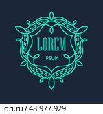 Retro  Monogram Logos. Vintage Vector Concepts. EPS 10. Стоковая иллюстрация, агентство Ingram Publishing / Фотобанк Лори