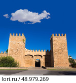 Alcudia Porta de Mallorca in Old town at Majorca Balearic islands of Spain. Стоковое фото, агентство Ingram Publishing / Фотобанк Лори