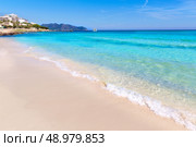 Majorca Cala Millor beach Son Servera Mallorca Balearic islands of Spain. Стоковое фото, агентство Ingram Publishing / Фотобанк Лори