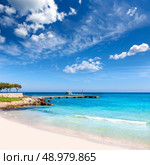 Majorca Cala Millor beach Son Servera Mallorca Balearic islands of Spain. Стоковое фото, агентство Ingram Publishing / Фотобанк Лори