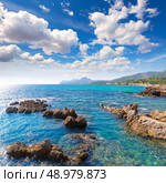 Majorca Cala Ratjada beach Rajada in Capdepera Mallorca. Стоковое фото, агентство Ingram Publishing / Фотобанк Лори