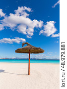 Mallorca Platja de Alcudia beach in Majorca Balearic islands. Стоковое фото, агентство Ingram Publishing / Фотобанк Лори