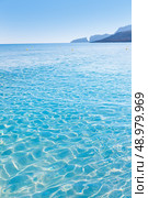 Majorca Cala Mesquida beach in Mallorca Balearic Islands of Spain. Стоковое фото, агентство Ingram Publishing / Фотобанк Лори