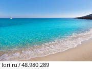 Majorca Cala Mesquida beach in Mallorca Balearic Islands of Spain. Стоковое фото, агентство Ingram Publishing / Фотобанк Лори