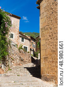 Fornalutx village in Majorca Balearic island Mallorca spain. Стоковое фото, агентство Ingram Publishing / Фотобанк Лори