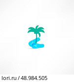 beach flip flops icon. Стоковая иллюстрация, агентство Ingram Publishing / Фотобанк Лори