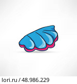 Scallop seashell. Стоковая иллюстрация, агентство Ingram Publishing / Фотобанк Лори