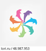dolphin icon. Стоковая иллюстрация, агентство Ingram Publishing / Фотобанк Лори