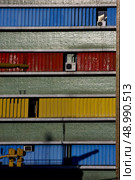 abstract texture  wall in office  and air condition la boca buenos aires argentina. Стоковое фото, агентство Ingram Publishing / Фотобанк Лори