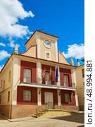 City town hall in Talayuelas Cuenca at Castilla la Mancha of spain. Стоковое фото, агентство Ingram Publishing / Фотобанк Лори