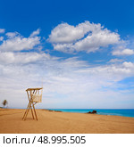 Almeria Mojacar beach lifeguard in Mediterranean sea of Spain. Стоковое фото, агентство Ingram Publishing / Фотобанк Лори