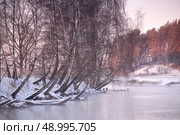 Winter on the river Svisloch. Стоковое фото, агентство Ingram Publishing / Фотобанк Лори
