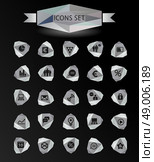 web, hipster plat icon with blur, shadows background. Стоковая иллюстрация, агентство Ingram Publishing / Фотобанк Лори