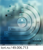 Transparent business Infographics, plat elements. Shadows options, diagram on blur landscape can be used for workflow layout, banner, step up options,  number options,  web template. Стоковая иллюстрация, агентство Ingram Publishing / Фотобанк Лори
