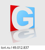 Abstract icon based on the letter g. Стоковая иллюстрация, агентство Ingram Publishing / Фотобанк Лори