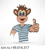 Monkey cartoon. Стоковая иллюстрация, агентство Ingram Publishing / Фотобанк Лори