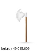 Medieval knight battle ax with armor pierce. Стоковая иллюстрация, агентство Ingram Publishing / Фотобанк Лори