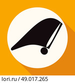 tachometer icon on white circle with a long shadow. Стоковая иллюстрация, агентство Ingram Publishing / Фотобанк Лори