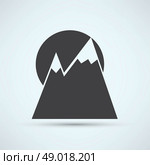 Mountain icon. Стоковая иллюстрация, агентство Ingram Publishing / Фотобанк Лори
