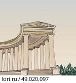 Historical Architecture colonnade. Стоковая иллюстрация, агентство Ingram Publishing / Фотобанк Лори