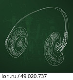 sketch headphones. Стоковая иллюстрация, агентство Ingram Publishing / Фотобанк Лори