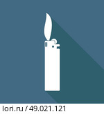 Icon lighter with a long shadow. Стоковая иллюстрация, агентство Ingram Publishing / Фотобанк Лори