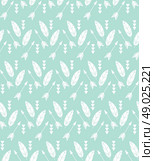 Bohemian feathers and arrows, seamless pattern, vector illustration. Стоковая иллюстрация, агентство Ingram Publishing / Фотобанк Лори